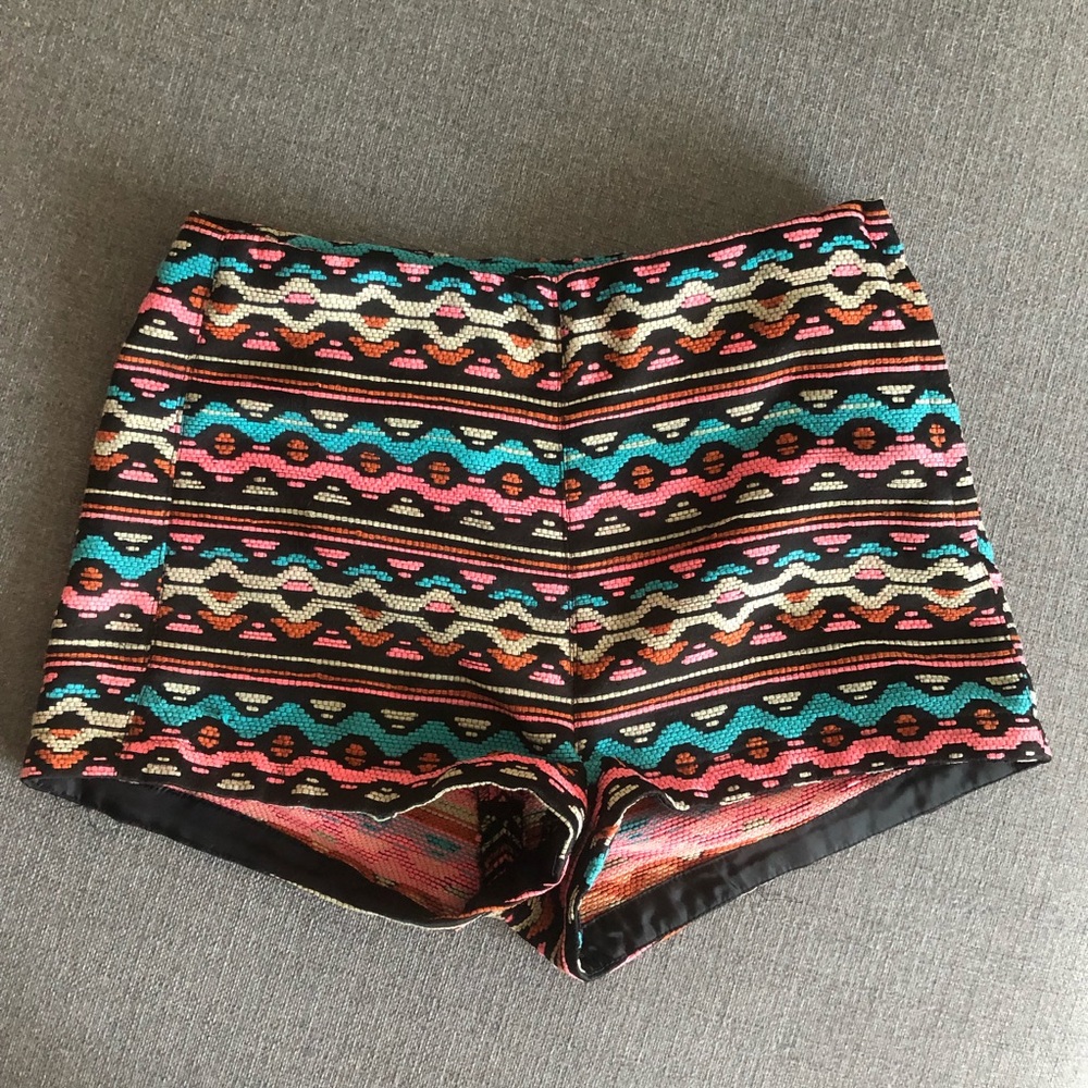 High-waisted shorts